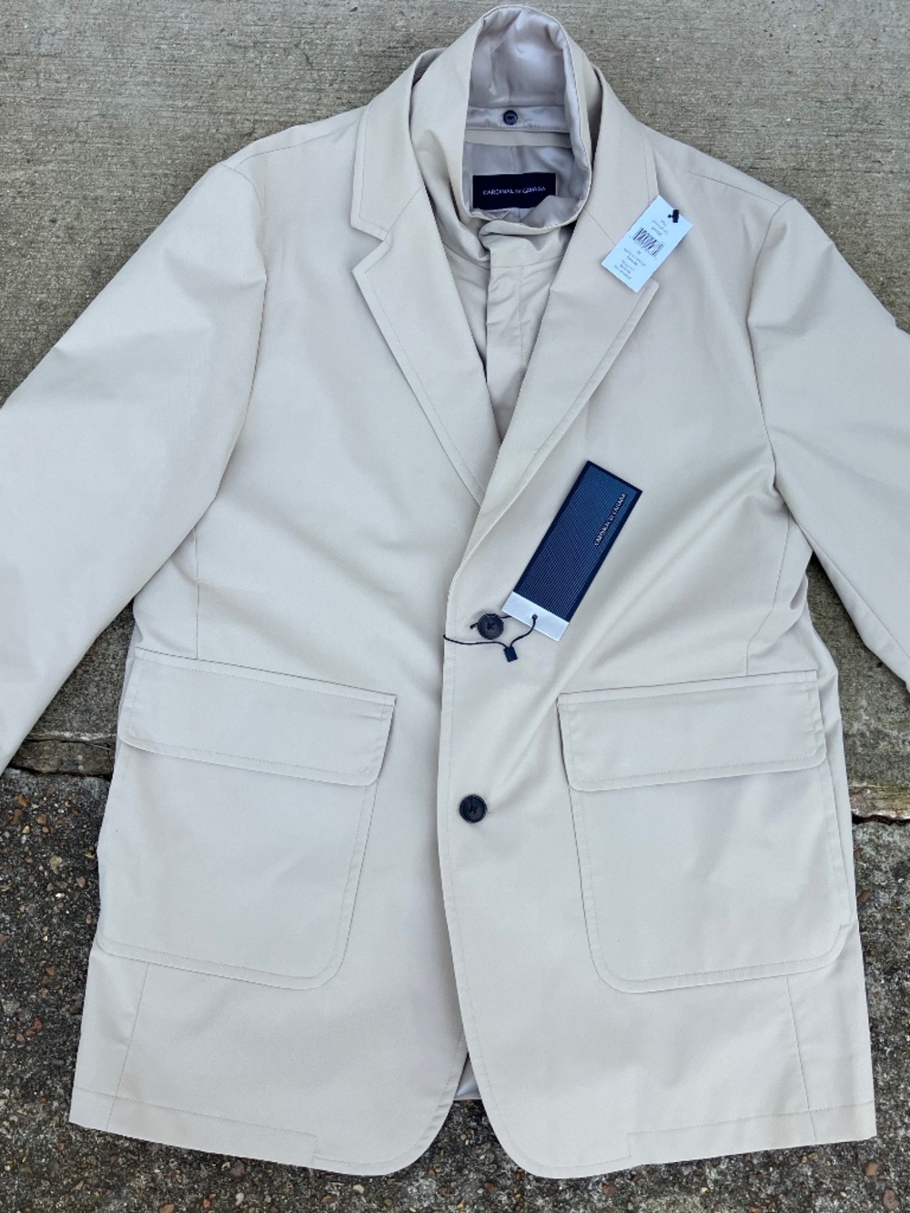Cardinal of Canada Utility Removable Bib Sport Jacket Med Luxury Sport Coat Tan